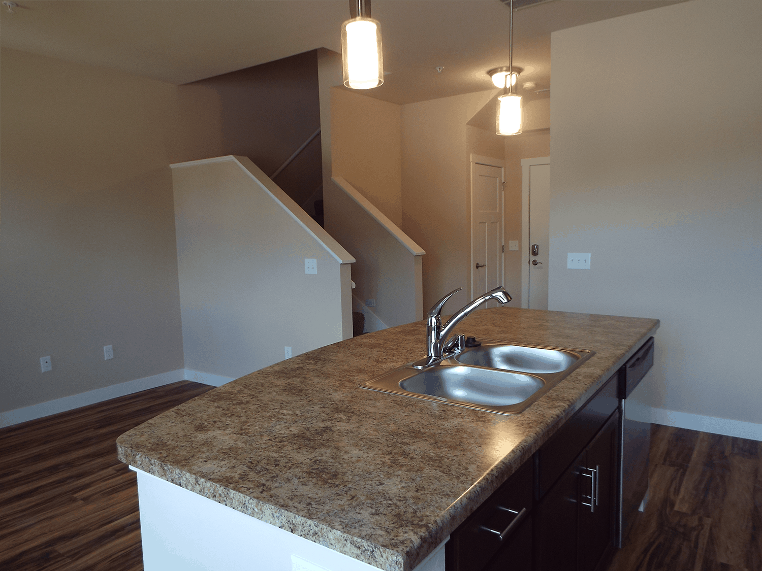 Townhomes kitchen Sink area